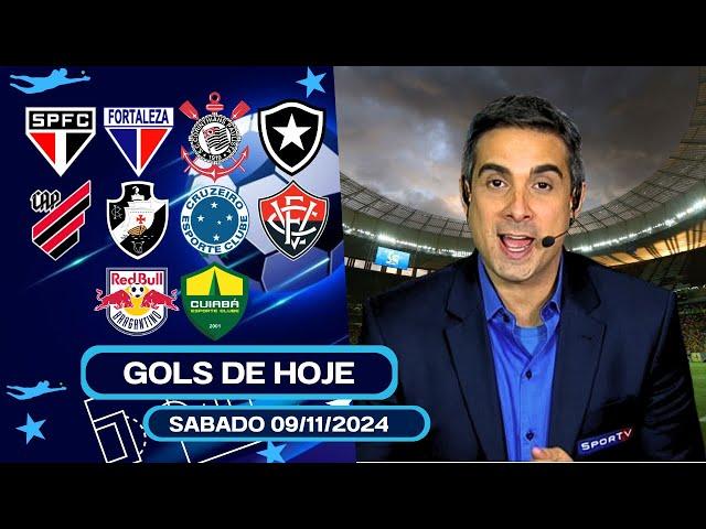 TODOS OS GOLS DESTE SABADO 09/11/2024 GOLS DA RODADA, GOLS DE HOJE, GOLS DO DIA