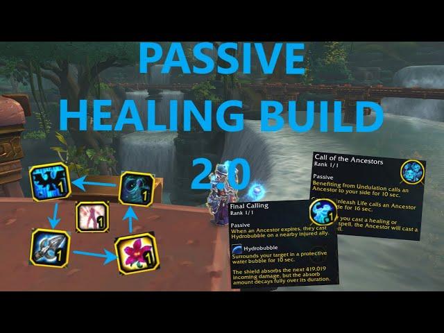 Resto Shaman PASSIVE Healing Build 2.0 for The War Within!