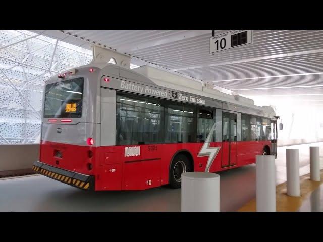 SF Muni 2022 BYD K9MD #5005 Departs the Salesforce Transit Center