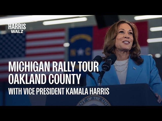 Michigan Rally Tour with VP Kamala Harris | Stop 3: Oakland County