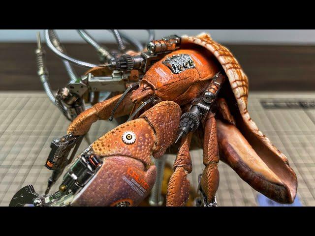 机械朋克风格寄居蟹/ Steampunk Hermit Crab/#diy #steampunk #Hermit Crab#2077