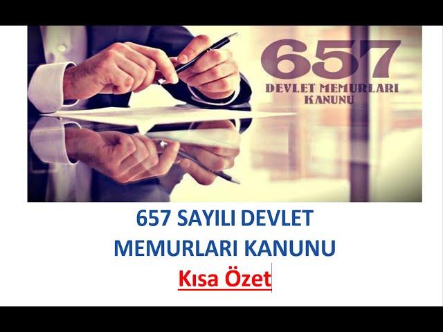 657 Sayılı Devlet Memurları Kanunu Kısa Özet   #EKYS  #AKS