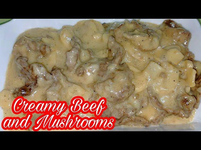 Creamy Beef and Mushrooms | How to cook Creamy Beef and Mushrooms | Quick and Easy Recipe