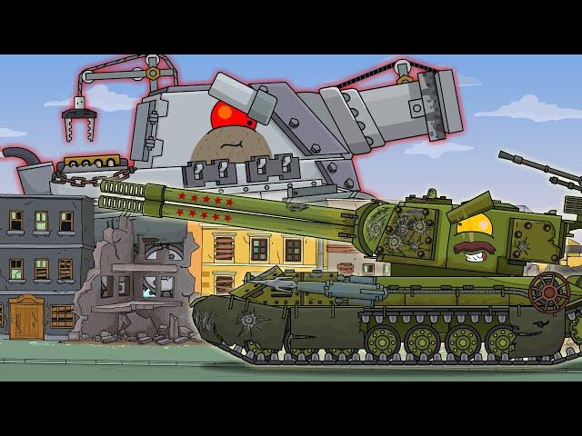 Whaler vs the royal AssaultTiger. Cartoons about tanks