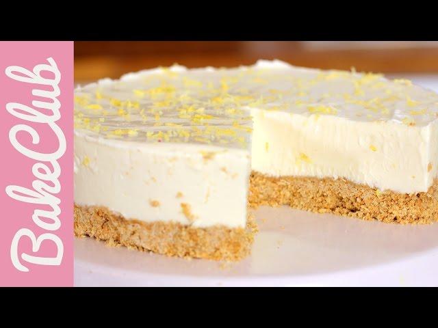 No Bake Lemon Cheesecake (Käsekuchen ohne Backen)| BakeClub