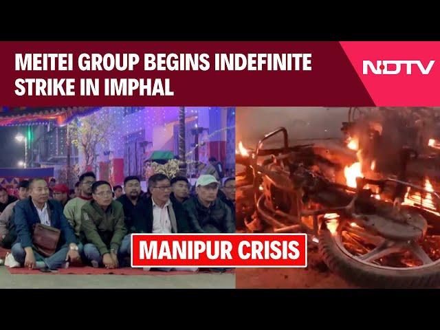 Manipur Protest | Meitei Group Begins Indefinite Strike, Demands Crackdown On 'Narco-Terrorists'