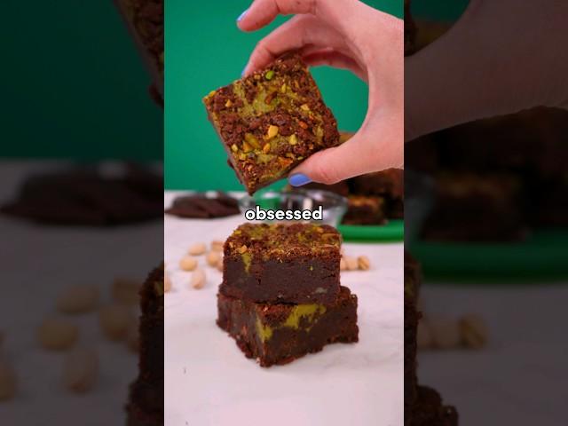 Can these PISTACHIO BROWNIES beat out the Dubai chocolate bar? #summervibes