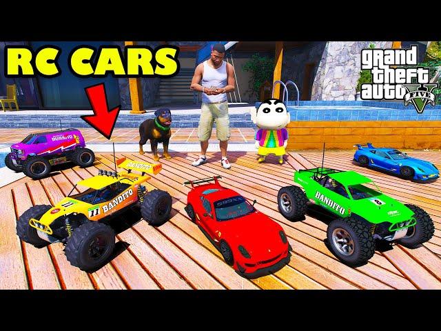 Franklin Gifting New RC Supercars To Shinchan And Chop In GTA 5