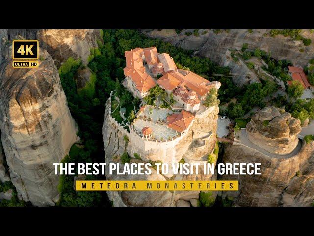 The Best Places to Visit in Greece: Meteora Monasteries 4K(ULTRA HD)