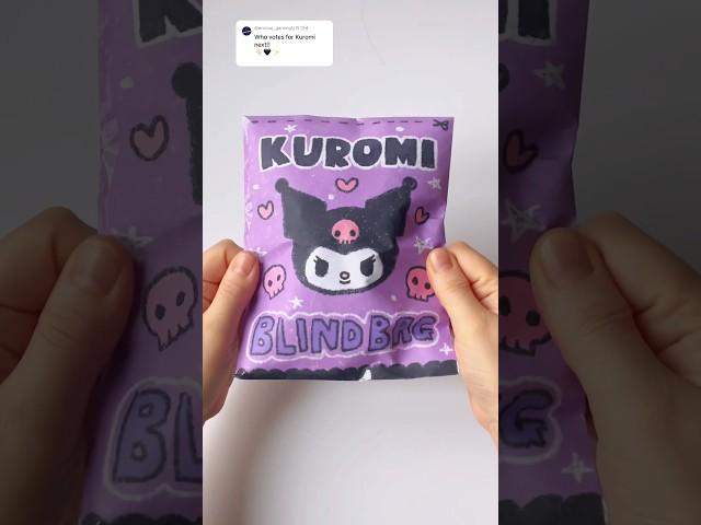 Kuromi Blind Bag #asmr #blindbag #diy #papercraft #papersquishy #paperdiy #craft #sanrio