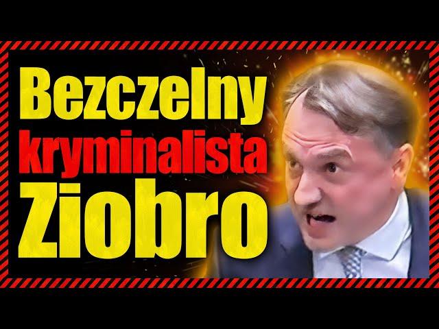 Bezczelny kryminalista Ziobro. Chronił przestępców z PiS, ścigał niewinnych z opozycji.Teraz straszy