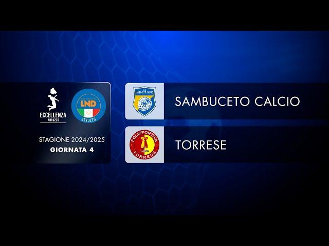 Eccellenza Abruzzo 4° giornata | Sambuceto - Torrese (1-1)