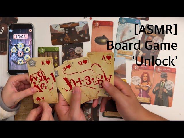 [ASMR] Board Game ASMR, Card Sounds, Whispering, Relaxing, 보드게임ASMR