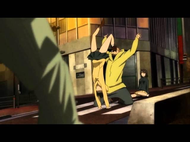 Durarara!!- Izaya's Sister Kicks Multiple Asses