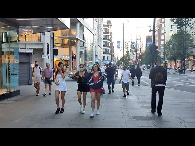 London Walk - Oxford Street on a Friday evening in Summer