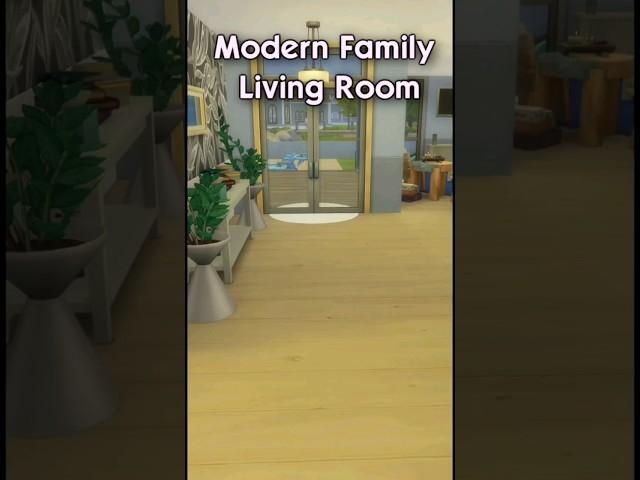 Sims 4 Modern Family Living Room #sims4 #thesims4 #velvettb