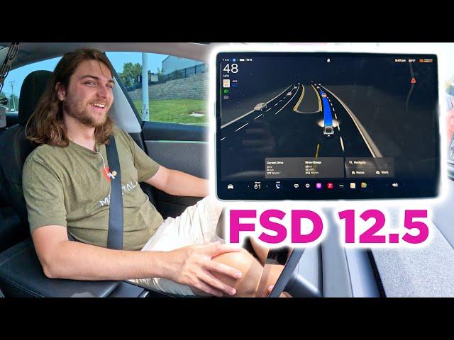 FSD 12.5 is SOOO GOOD! | Near Perfect First Drive