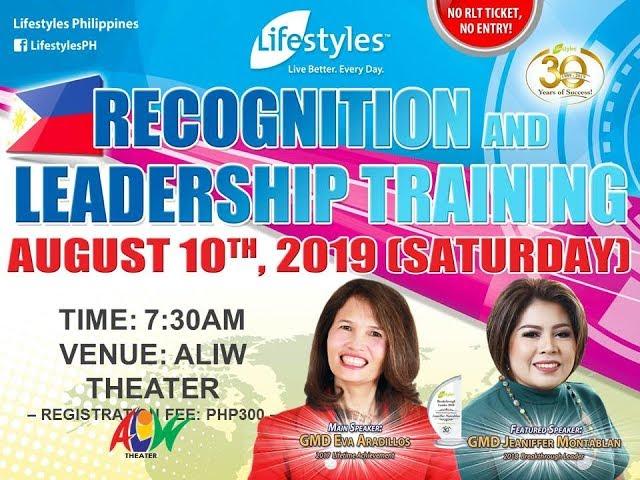 Recognition & Leadership Training: August 10, 2019