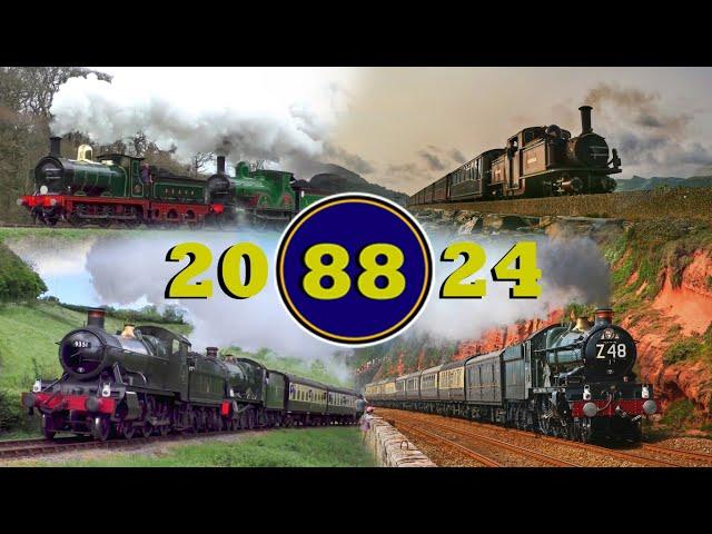 A Year of Railways | Best of British Steam Trains 2024 - SDJR7F88