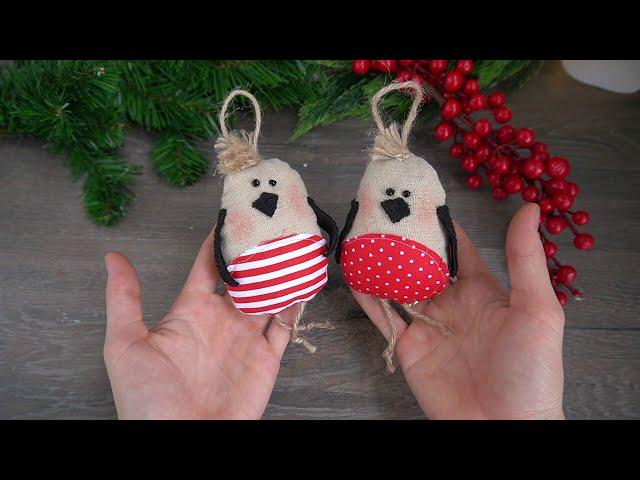 Елочные игрушки птички своими руками | Татьяна Абраменкова/Christmas Ornament