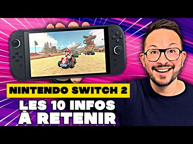 NINTENDO SWITCH 2 : LES 10 INFOS À RETENIR  Nouveautés, Mario Kart 9, JoyCon Souris, Date & co