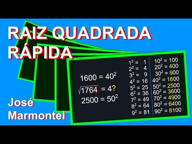 Raiz quadrada método rápido