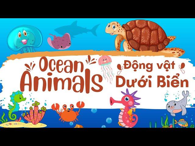 Con Gì Đây | Các Con Vật Sống Dưới Biển | Ocean Animals | Song Ngữ