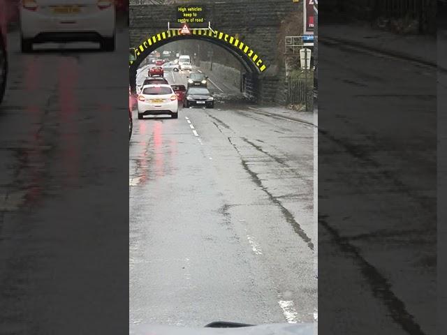 flooding under the bridge at West vale