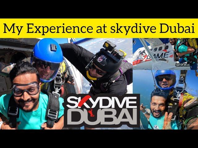 Dubai Skydiving Experience | SkyDive at Palm Jumeriah Malayalam vlog