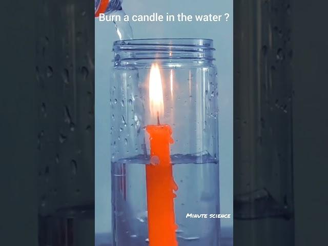 Burn a candle in the water? | Trick for kids |