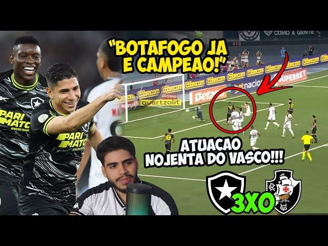 BOTAFOGO JA É CAMPEÃO! VASCO TEM ATUAÇÃO DE DAR NOJO! ANALISE POS JOGO BOTAFOGO X VASCO