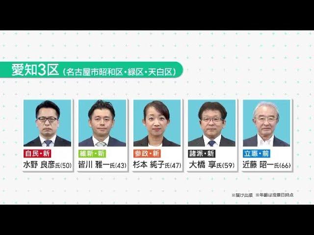 【衆院選2024】自民党の”裏金事件”に揺れた「愛知3区」、5人が立候補