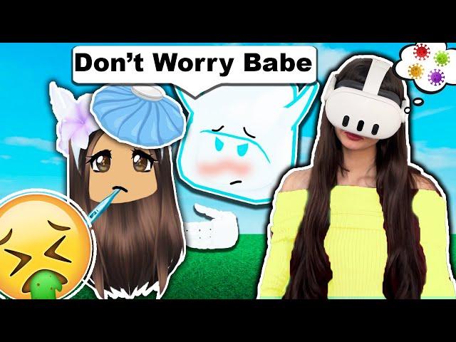 Being SICK In Front Of My BOYFRIEND Again.. (Roblox Vr)