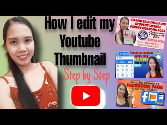 HOW I EDIT MY YOUTUBE THUMBNAIL | STEP BY STEP