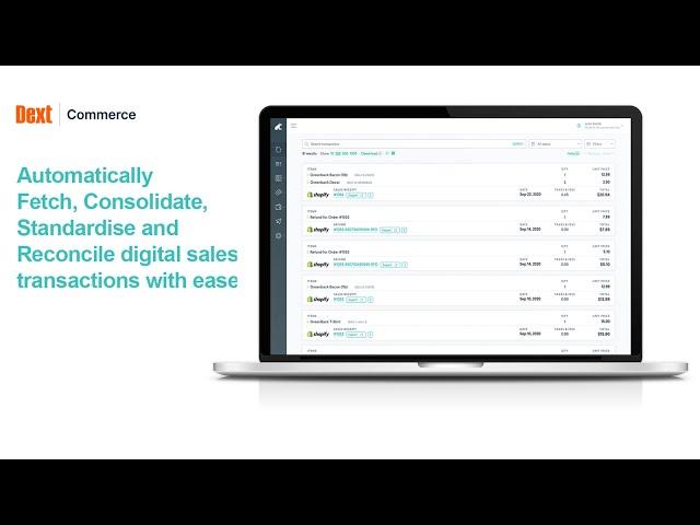 Dext Commerce | Managing digital sales data just got simpler