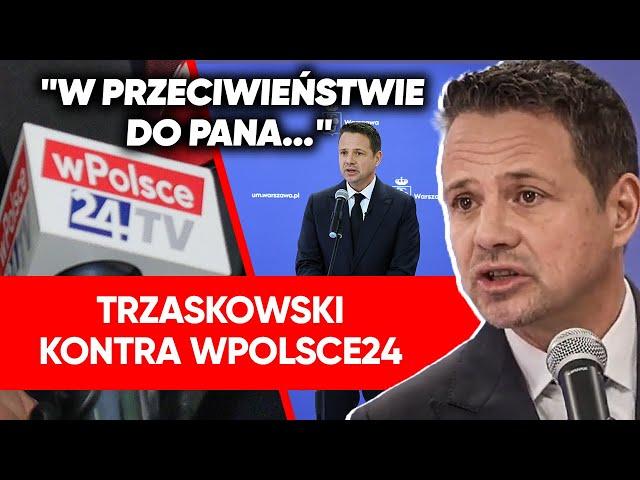 Spięcie Trzaskowskiego z wPolsce24. "Nie interesuje co niemiecka prasa pisze"