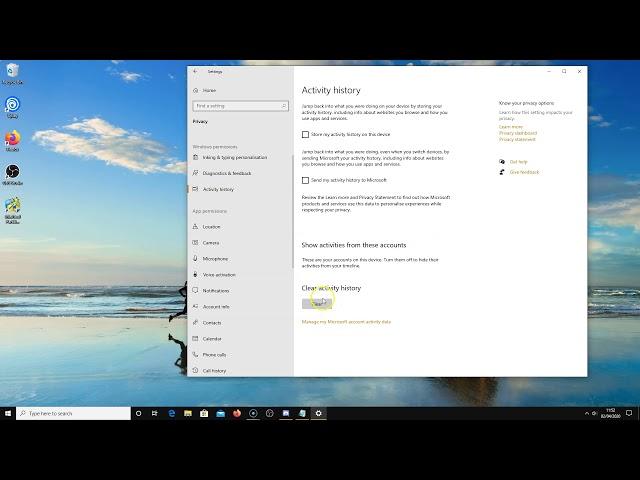 How To Turn Off Recent Activities On Windows 10