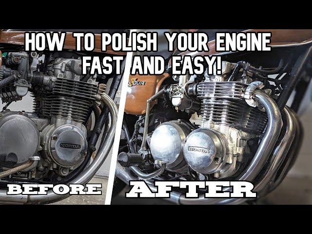 How To Polish a Motorcycle Engine FAST & EASY!