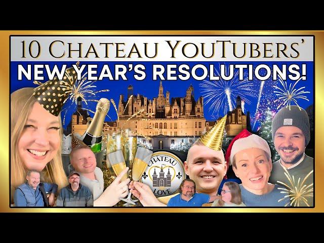 10 French Chateau YouTubers' NEW YEAR'S RESOLUTIONS | Chateau de CHAMBORD Decorations & VIENNA Tour