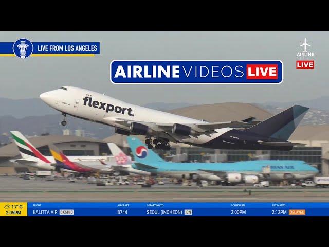 LIVE Los Angeles (LAX) Airport Plane Spotting (December 25th, 2024)