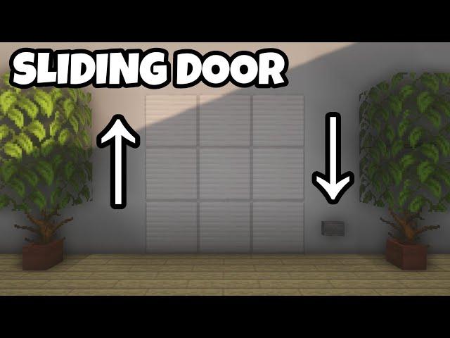 How to make Up & Down Sliding Door in Minecraft!!