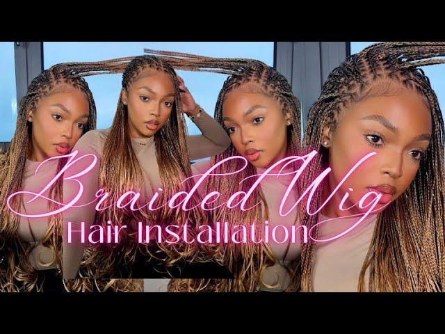 Braided Wig First Impression + Wig Installation with Natural Baby Hairs