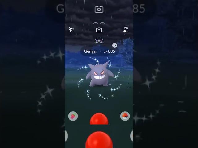  Finally Mega Shiny Gengar In Wild Pokemon Go! #pokmongo #pokemon#ポケモンgo