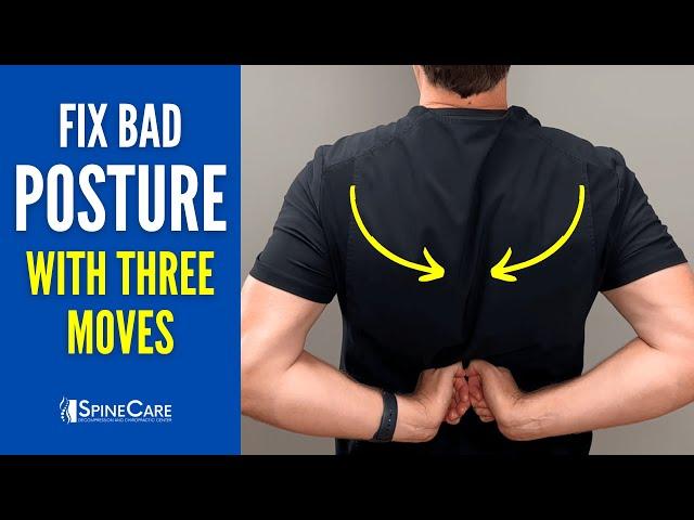 3 Moves to QUICKLY Fix Bad Neck and Shoulder Posture