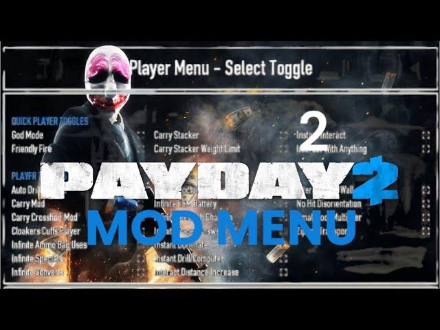 *UPDATED* HOW TO INSTALL MOD MENU FOR PAYDAY 2 | BEST FREE MOD MENU IN 2024?