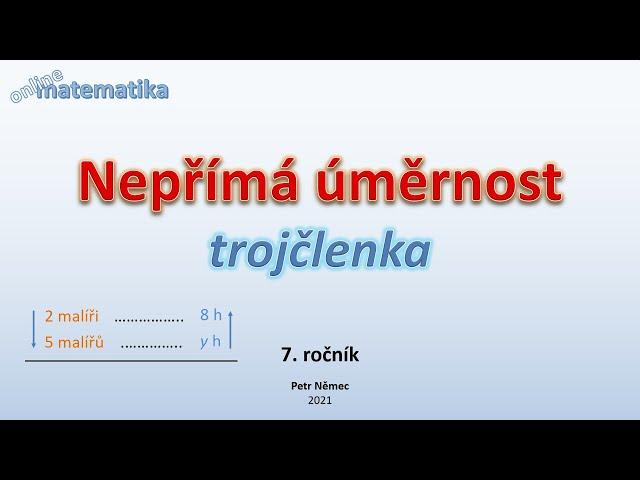 Nepřímá úměrnost - Matematika 7