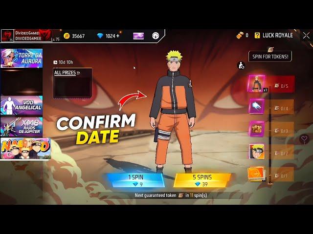 Naruto Legendary Bundle Date l Free Fire New Event l Ff New Event l New Event Free Fire