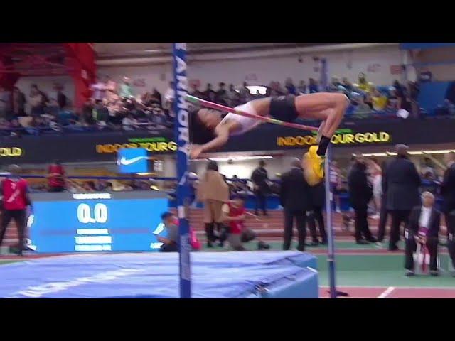 Vashti Cunningham – daughter of Randall Cunningham – preps for Olympic trials at the Penn Relays