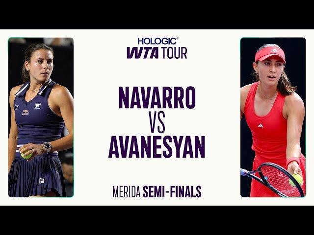 Emma Navarro vs. Elina Avanesyan | Merida 2025 Semifinal | WTA Match Highlights