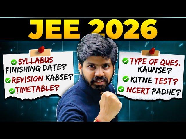 JEE 2026 : Roadmap to Cover Syllabus & get AIR 100 in 1 Year | Dropper Strategy for JEE | eSaral